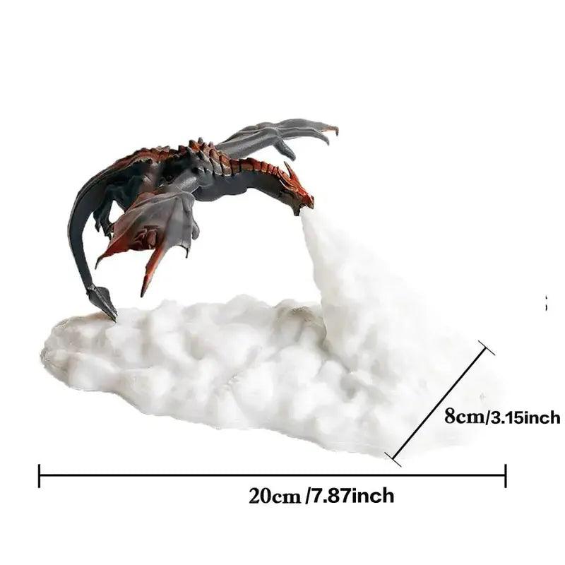 3D-Schreibtischlampe mit feuerspeiendem Drachen - NanoInfinite