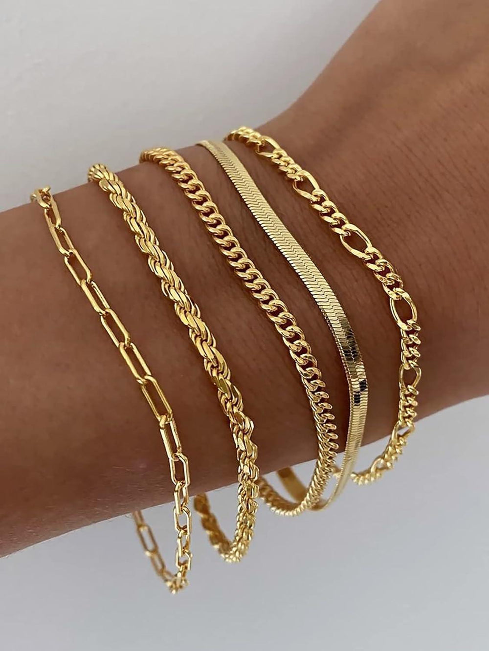 Echtgold-Armbänder-Set für Damen - NanoInfinite