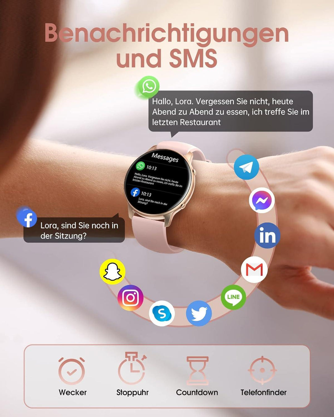 Fashion Smartwatch für Damen - NanoInfinite