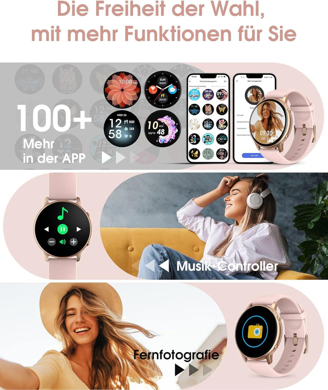 Fashion Smartwatch für Damen - NanoInfinite