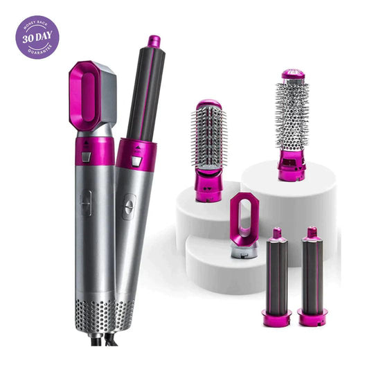 5-in-1 Hairstyler Pro: Multifunktionales Stylinggerät für Locken, Wellen und glattes Haar - NanoInfinite