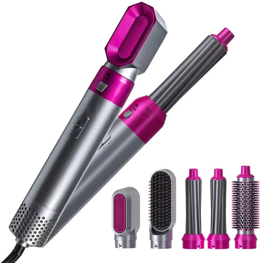 5-in-1 Hairstyler Pro: Multifunktionales Stylinggerät für Locken, Wellen und glattes Haar - NanoInfinite